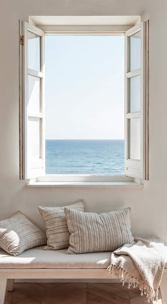 Ventana con vista al mar